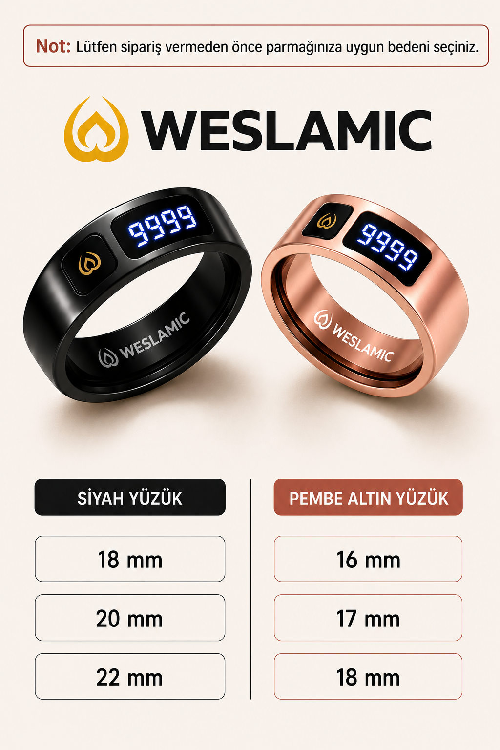 Peace 1 Zikirmatik Yüzük