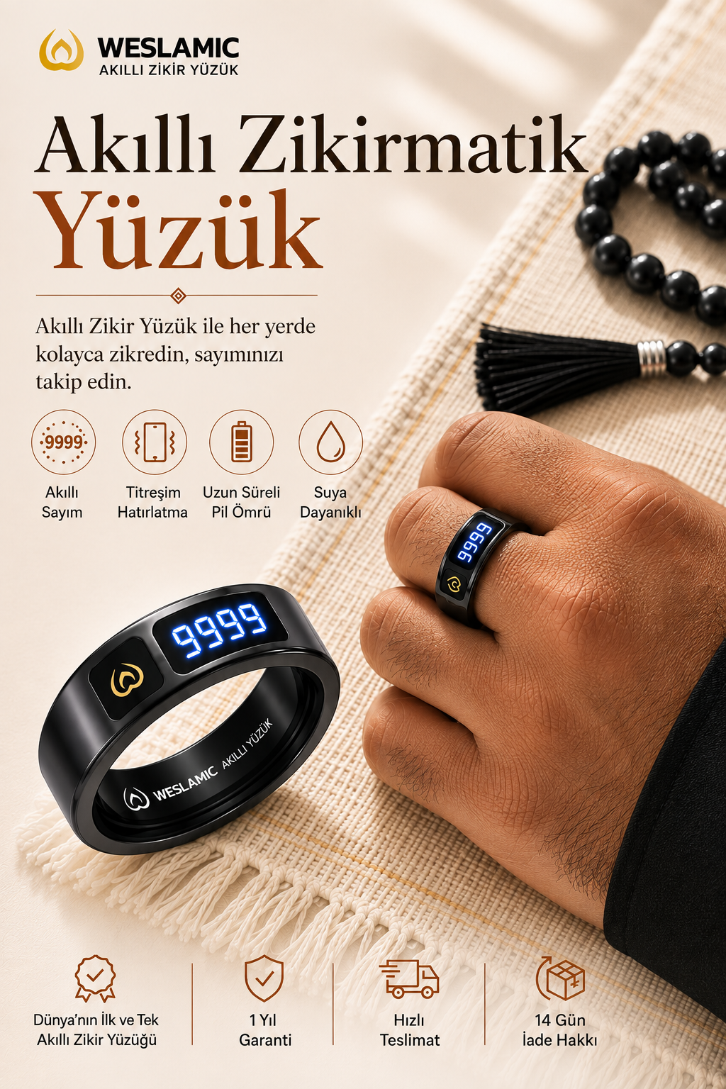 Peace 1 Zikirmatik Yüzük
